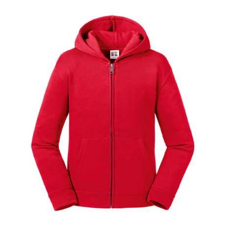 Detská mikina (RUSSELL Kids Authentic Zipped Hood Sweat)>červená>3/4