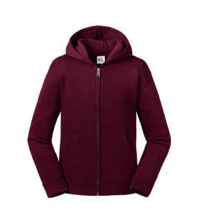 Detská mikina (RUSSELL Kids Authentic Zipped Hood Sweat)>červená(burgundy)>7/8