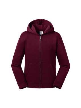 Detská mikina (RUSSELL Kids Authentic Zipped Hood Sweat)>červená(burgundy)>7/8