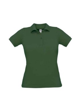 Dámska polokošeľa (B&C SAFRAN PURE/WOMEN) > zelená (bottle) > XS