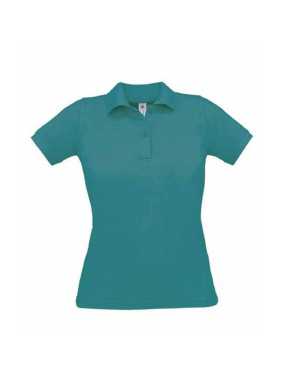 Dámska polokošeľa (B&C SAFRAN PURE/WOMEN) > modrá(diva) > S