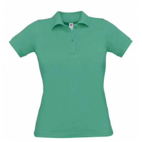 Dámska polokošeľa (B&C SAFRAN PURE/WOMEN) > zelená (pacific) > XS