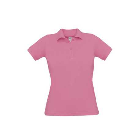 Dámska polokošeľa (B&C SAFRAN PURE/WOMEN) > ružová (pixel pink) > XL