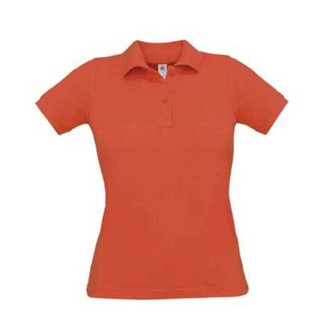 Dámska polokošeľa (B&C SAFRAN PURE/WOMEN) > oranžová(sunset) > S