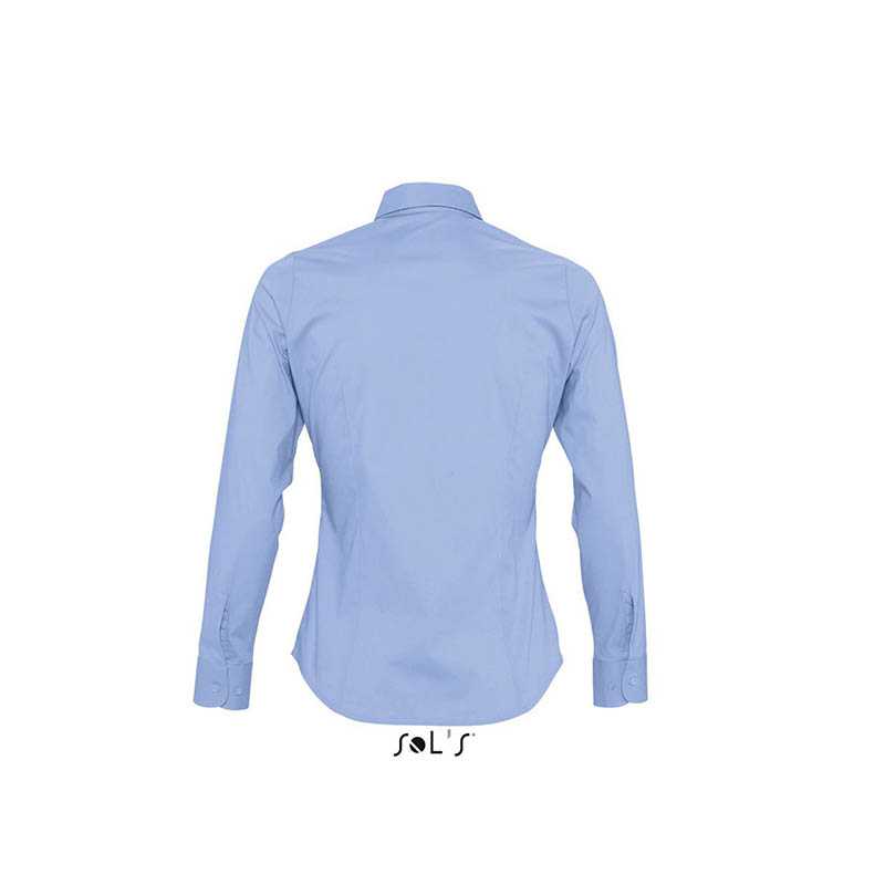 Dámska košeľa (SOLS EDEN LADIES LONG SLEEVED STRETCH SHIRT)>modrá (bright sky)>M