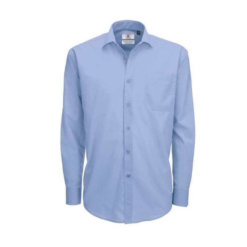 Pánska košeľa (B&C SMART LSL/MEN) > modrá (business) > S