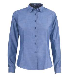 Dámska košeľa (James Harvest PURPLE BOW 144 WOMAN) > modrá (stripe) / bodkované > M