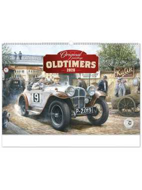 Nástenný kalendár (Oldtimers – Václav Zapadlík 2026) - 64 x 42 x 1 cm