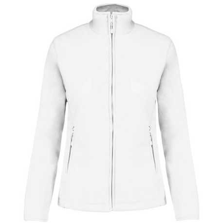 Dámska fleece bunda (KARIBAN LADIES MICRO FLEECE JACKET) > biela > L