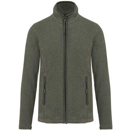 Dámska fleece bunda (KARIBAN LADIES MICRO FLEECE JACKET) > zelená (marble heather) > 2XL