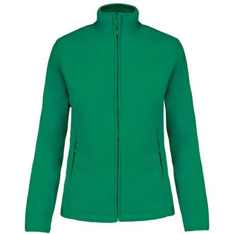 Dámska fleece bunda (KARIBAN LADIES MICRO FLEECE JACKET) > zelená (kelly) > 3XL