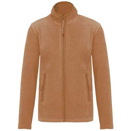 Dámska fleece bunda (KARIBAN LADIES MICRO FLEECE JACKET) > hnedá (heather camel) > 2XL