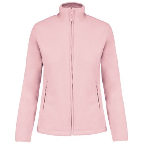 Dámska fleece bunda (KARIBAN LADIES MICRO FLEECE JACKET) > ružová (pale) > S