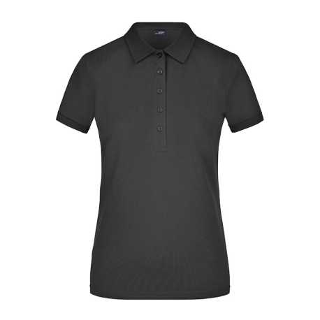 Dámska polokošeľa (DAIBER Ladies Elastic Polo Piqué) > čierna > S