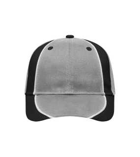 6 panelová šiltovka (MB Club Cap) > šedá (light) / čierna / biela