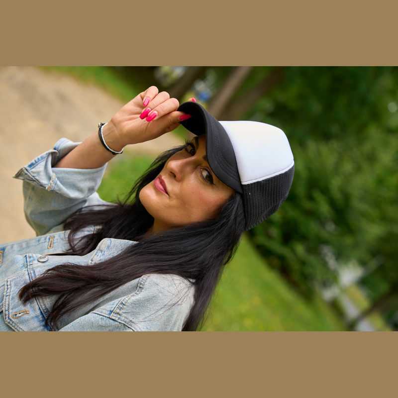 5-panelová šiltovka trucker Egmond > čierna