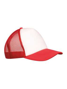 5-panelová šiltovka trucker Egmond > červená