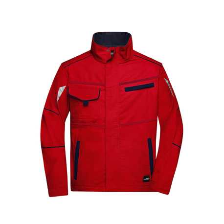 Pánska pracovná bunda(DAIBER Workwear Jacket) > červená / modrá (navy) > XS