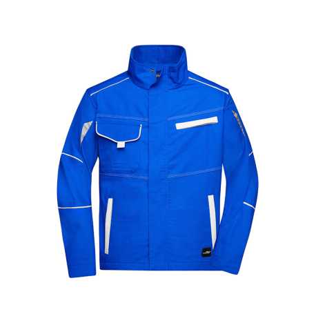 Pánska pracovná bunda(DAIBER Workwear Jacket) > modrá (royal) / biela > XS