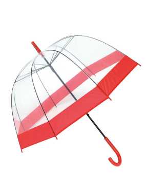 Dáždnik > červená / transparentná