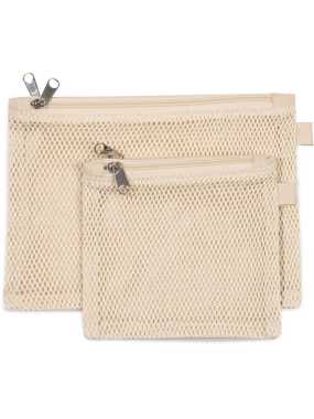 Kozmetická taška (KIMOOD DOUBLE COMPARTMENT VANITY CASE) > prírodná > S