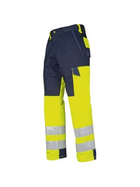 Pánske nohavice (PROJOB WAISTPANTS HV CLASS 2) > žltá / modrá (navy) > 56