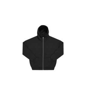 Unisex mikina (B&C Influence Zip Hood) > čierna > L