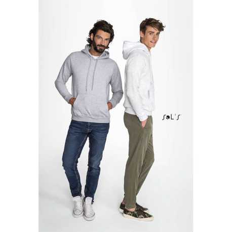 Unisex mikina (SOLS SNAKE UNISEX HOODED SWEATSHIRT) > šedá (melange) > 2XL
