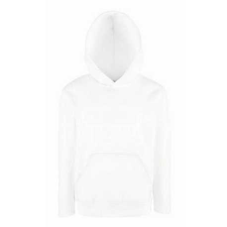 Detská mikina (FRUIT OF THE LOOM Kids Hooded Sweat) > biela > 5/6