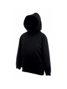 Detská mikina (FRUIT OF THE LOOM Kids Hooded Sweat) > čierna > 12/13