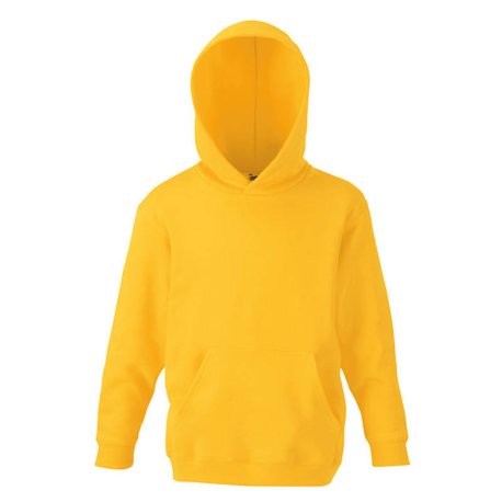 Detská mikina (FRUIT OF THE LOOM Kids Hooded Sweat) > žltá(sunflower) > 5/6