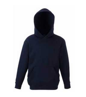 Detská mikina (FRUIT OF THE LOOM Kids Hooded Sweat) > modrá (deep navy) > 12/13
