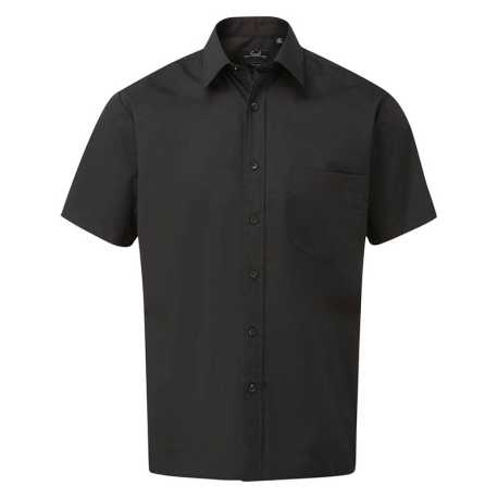 Pánska košeľa (PREMIER MEN'S SHORT SLEEVE POPLIN SHIRT) > čierna > S/M