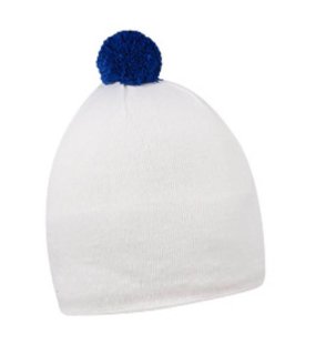 Zimná čiapka > biela / modrá
