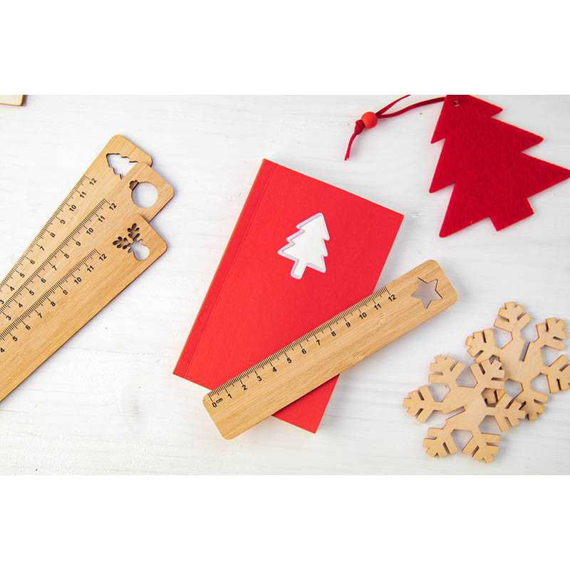 Bambusové pravítko, vianočný stromček > prírodná