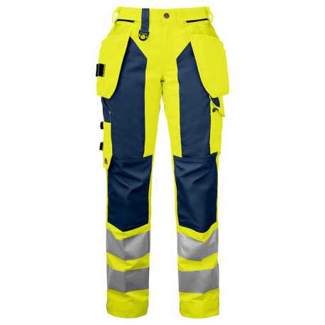 Dámske nohavice (PROJOB WAISTPANT LADY EN ISO 20471) > žltá / modrá (navy) > 36