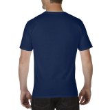 Pánske tričko  (GILDAN PREMIUM COTTON ADULT V-NECK T-SHIRT) > modrá (navy) > 2XL