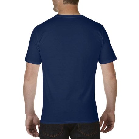 Pánske tričko  (GILDAN PREMIUM COTTON ADULT V-NECK T-SHIRT) > modrá (navy) > 2XL