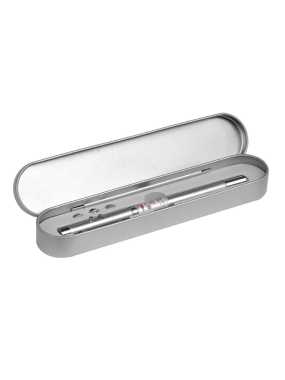 Guľôčkové pero s laserovým ukazovátkom > strieborná