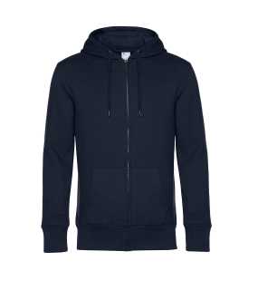Pánska mikina (B&C KING Zipped Hood) > modrá (navy) > L