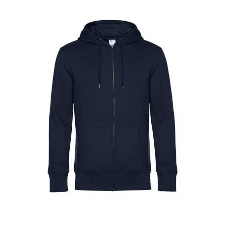 Pánska mikina (B&C KING Zipped Hood)>modrá (urban navy)>XL