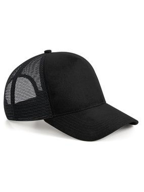 Unisex šiltovka (Beechfield Suede Snapback Trucker) > čierna
