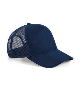 Unisex šiltovka (Beechfield Suede Snapback Trucker) > modrá (french navy)