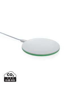 Rýchla bezdrôtová nabíjačka 15W z RCS recykl. plastu > biela