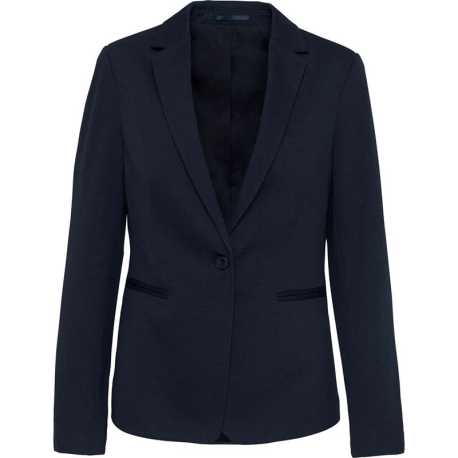 Dámske sako (Kariban LADIES' KNIT JACKET) > modrá (night navy heather) > 44