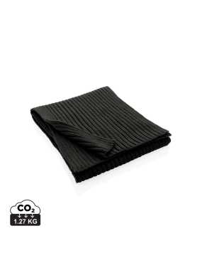 Pletený šál 180x25cm Impact z Polylana AWARE > čierna