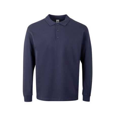 Unisex polokošeľa (MUKUA LONG-SLEEVE UNISEX POLO) > modrá (denim) > 4XL