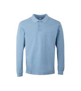 Unisex polokošeľa (MUKUA LONG-SLEEVE UNISEX POLO) > modrá (sky) > S