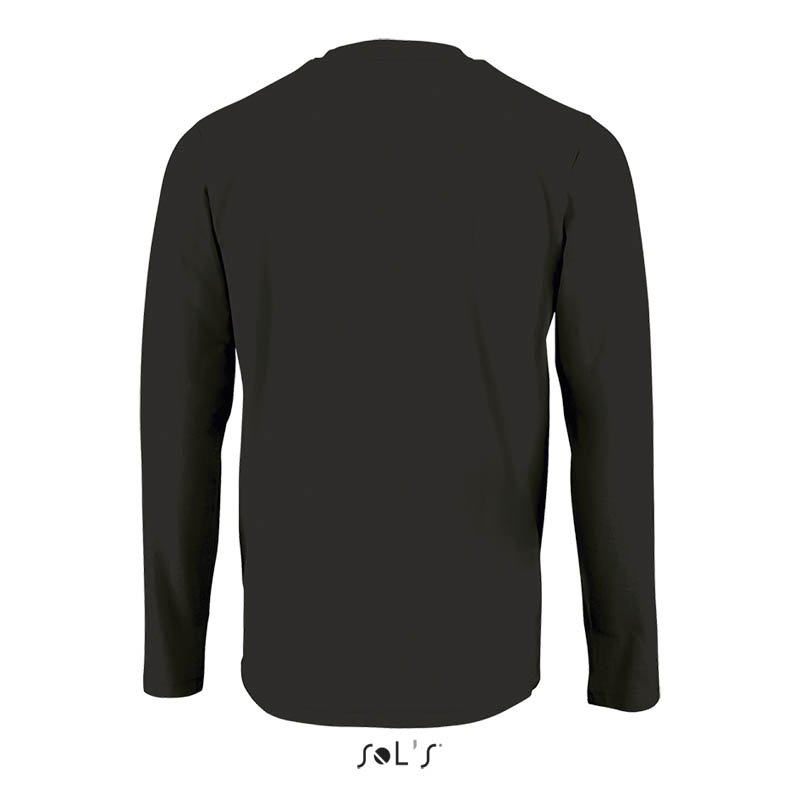 Pánske tričko (SOL'S IMPERIAL LSL MEN - LONG-SLEEVE T-SHIRT) > čierna (deep) > S