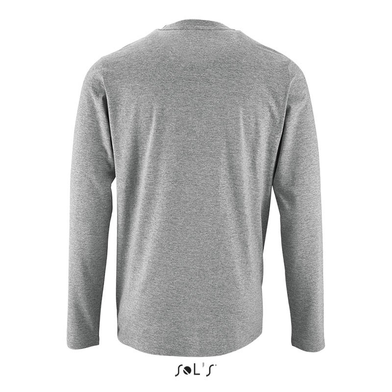 Pánske tričko (SOL'S IMPERIAL LSL MEN - LONG-SLEEVE T-SHIRT) > šedá (melange) > S